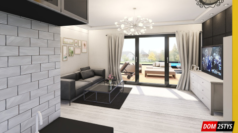 PROJEKT DOMU 50M² “REKREACYJNY” Z BALKONEM PROJEKT DOMU 50M² “REKREACYJNY” Z BALKONEM