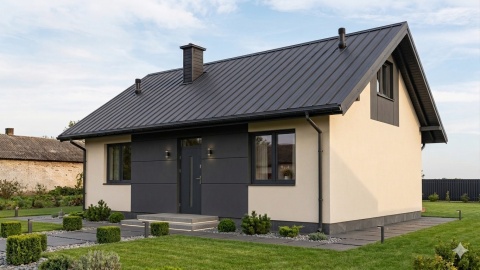 Projekt 70 m2"Adaś 2" MIESZKALNY na Zgłoszenie 7x10 2 pokoje