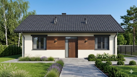 Projekt 70 m2"Adaś" MIESZKALNY na Pozwolenie
