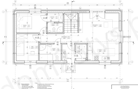 Projekt 98 m2"Adaś XL z poddaszem" ODBICIE LUSTRZANE