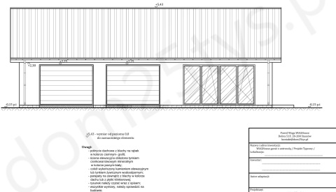 Projekt garażu WAGHouse z antresolą
